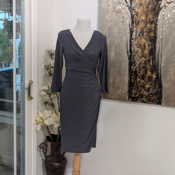 Ralph Lauren Dresses & Skirts - Ralph Lauren Charcoal Long Sleeve Dress